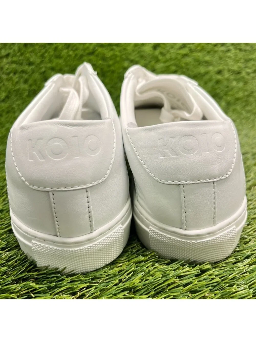 Koio Capri Low Triple White Mens Size 7 Athletic Leather Luxury Shoes Sneakers